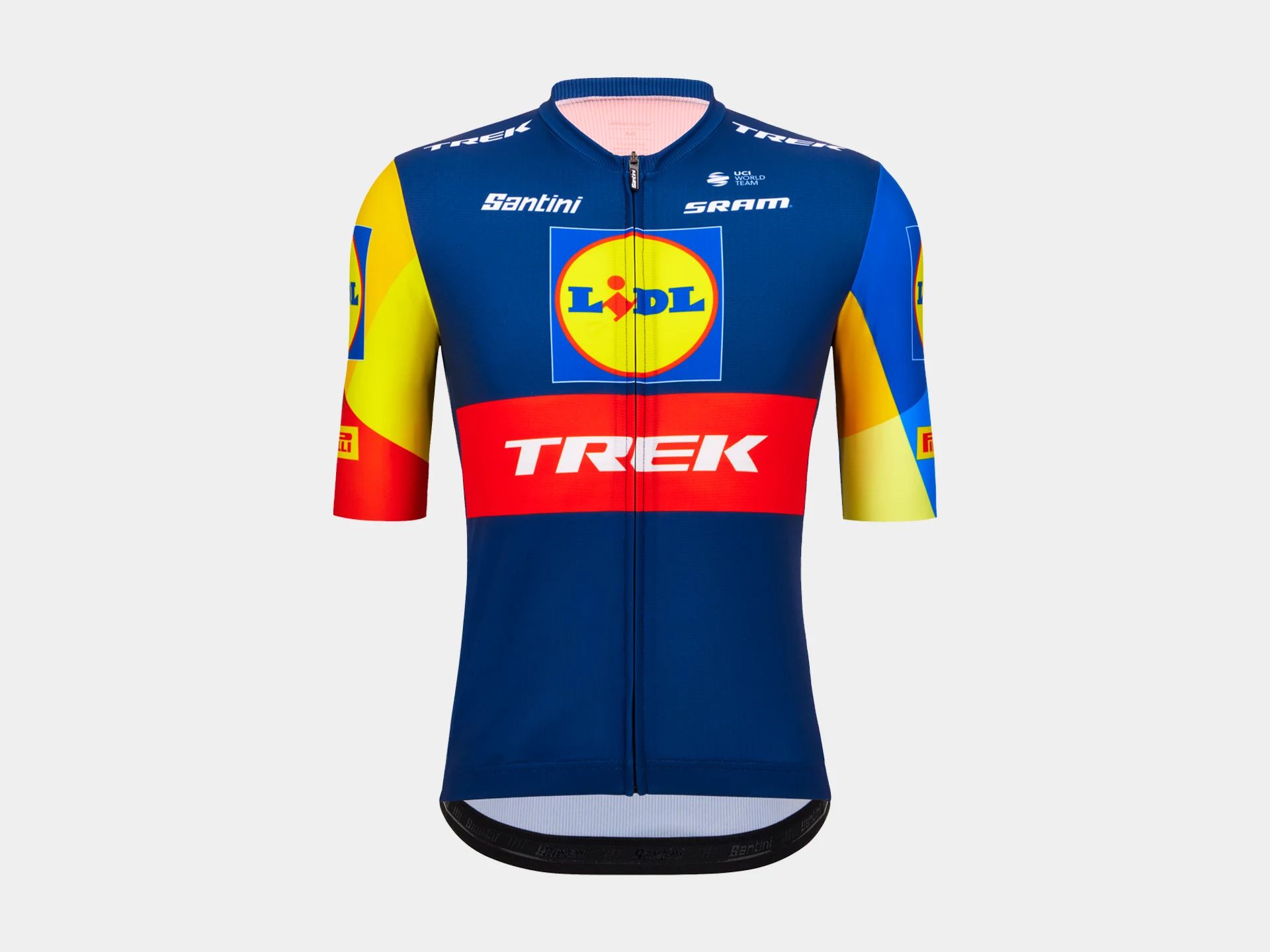 Santini Trek Replica Women Jersey Blue/Yellow Santini Trek Replica Women Jersey Blue/Yellow