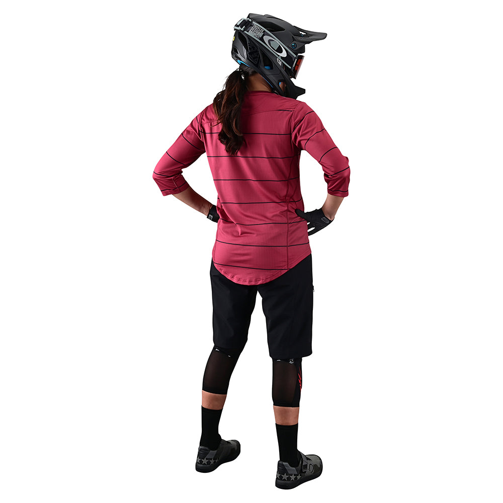 Womens Mischief Jersey Pinstripe Elderberry - Image 4