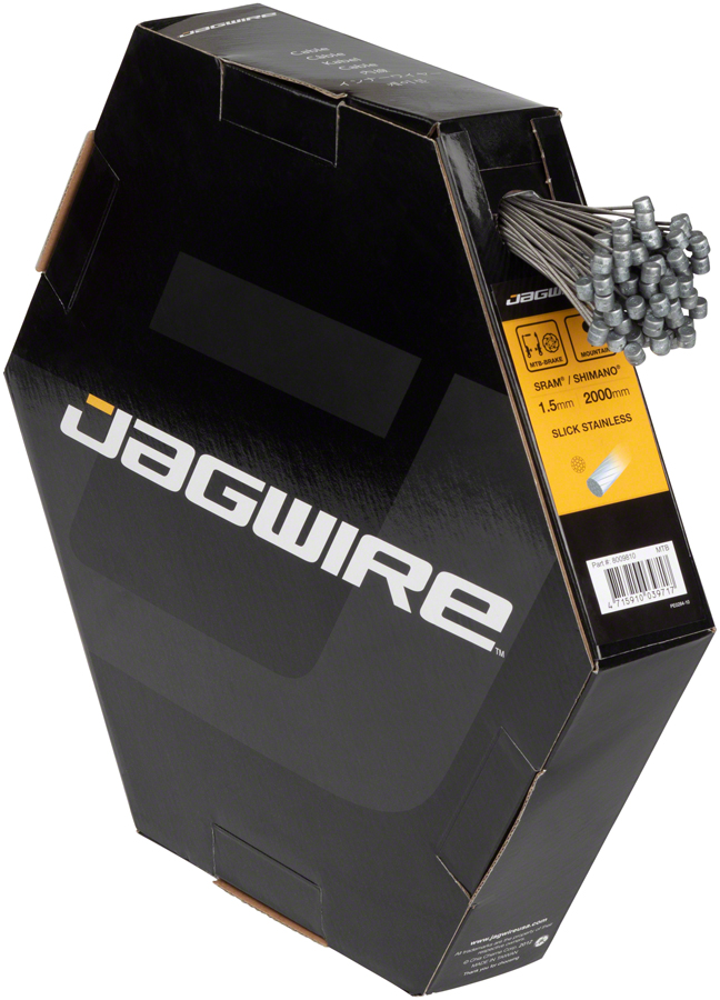 Jagwire Sport Slick Brake Cable - 1.5mm x 2000mm, Slick Stainless, Box of 100 variant 4