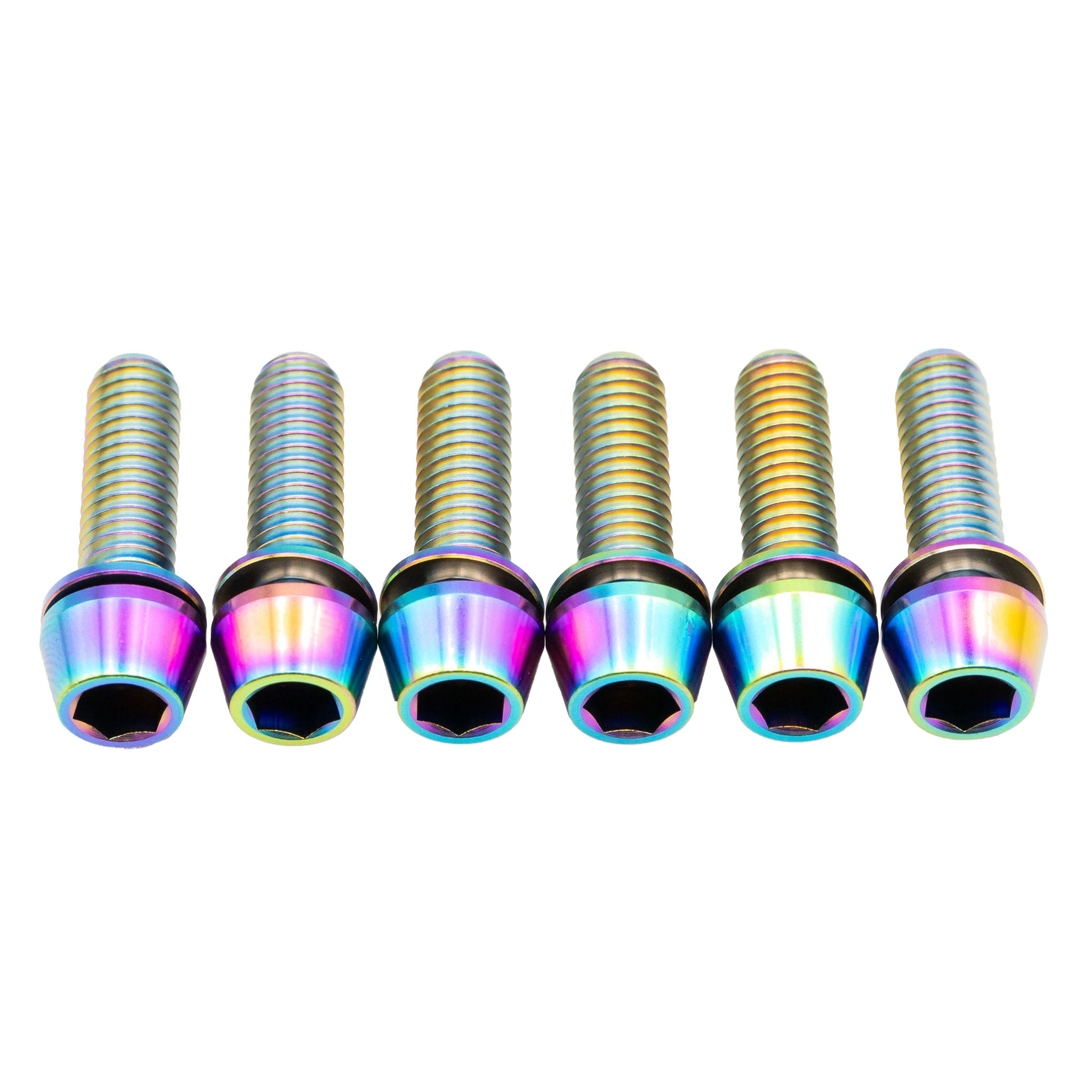 Better Bolts Race Face Turbine R Stem Bolts Kit Rainbow 6/Count