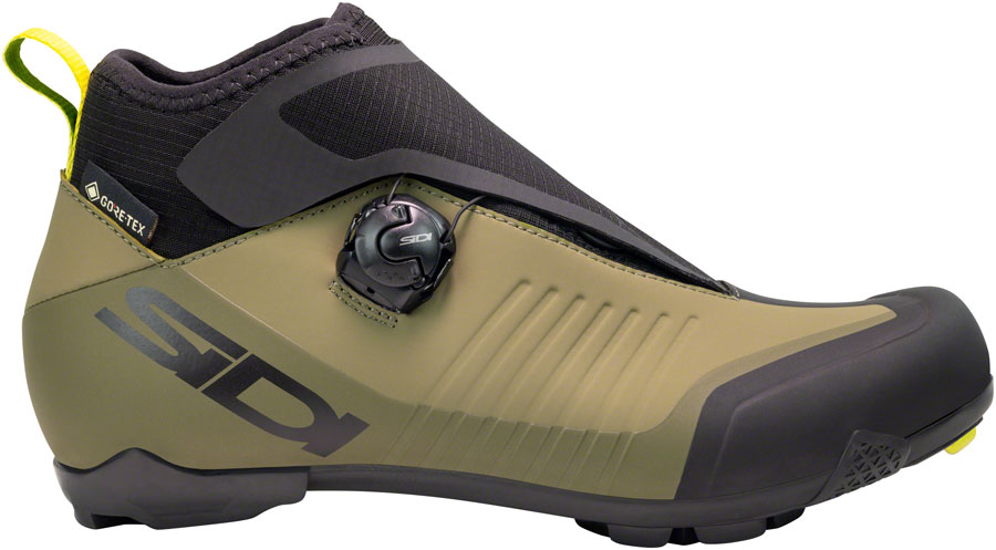 Sidi Hiemx Cycling Boot - Black/Green Olive, Millenium Fit
