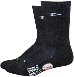 DeFeet Woolie Boolie 6" D-Logo Socks - Charcoal