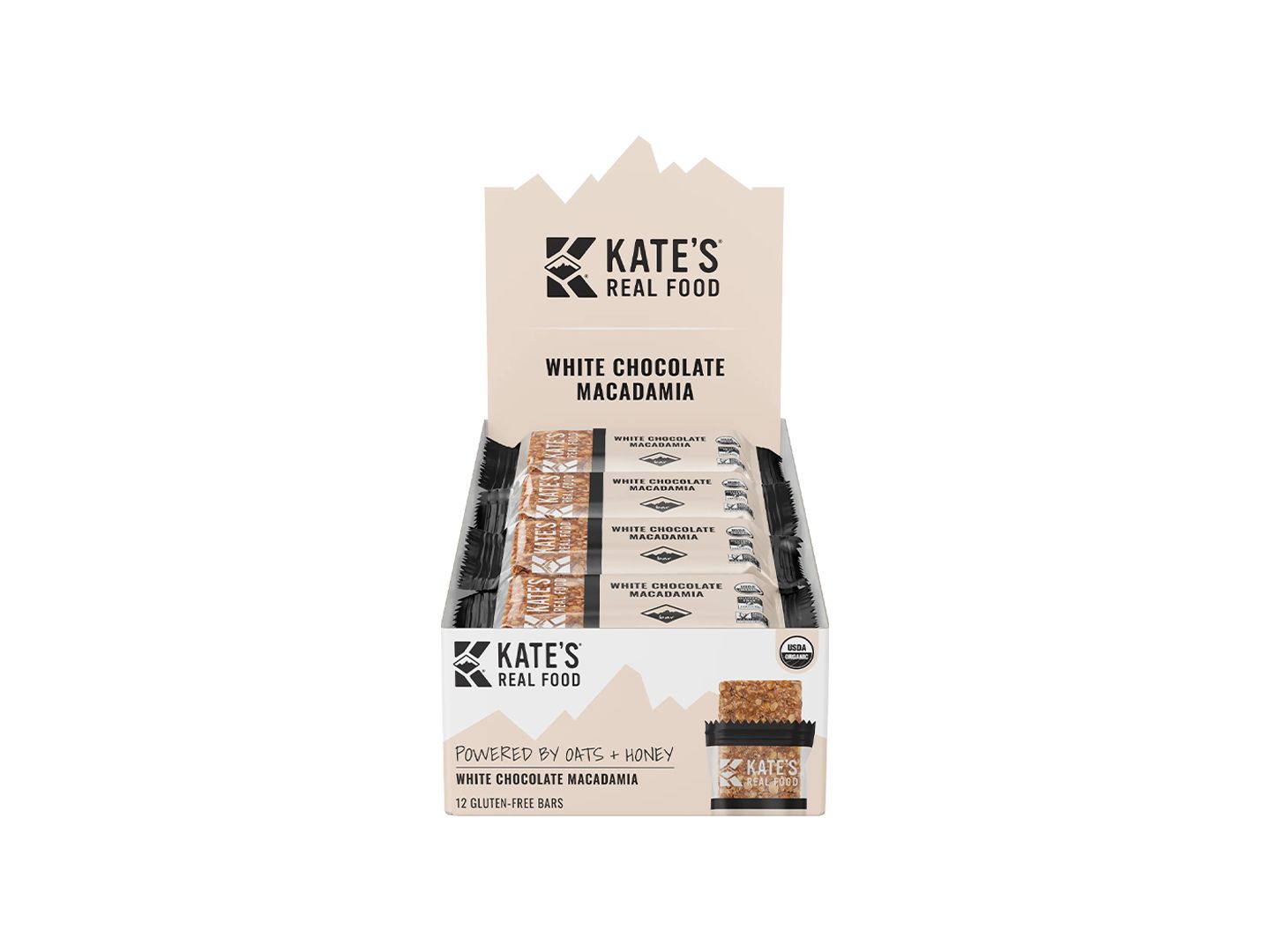 Supplement Kate's Real Food White Chocolate Macadamia 12Pack