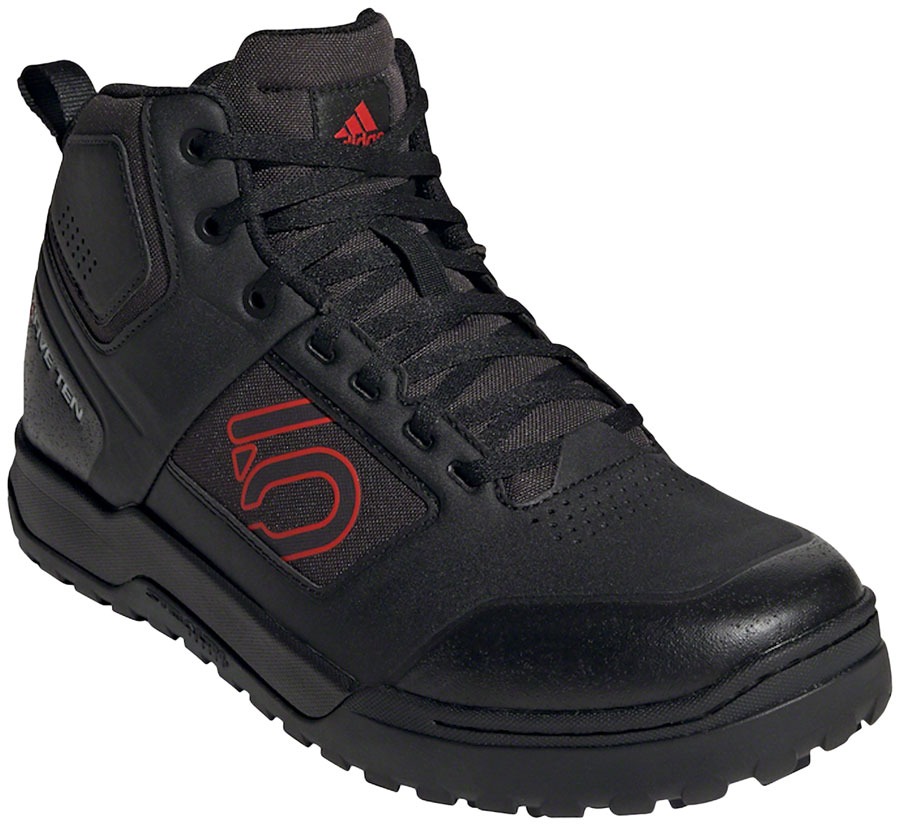 Five Ten Impact Pro Mid Flat Shoes  - Men's, Core Black/Red/Core Black