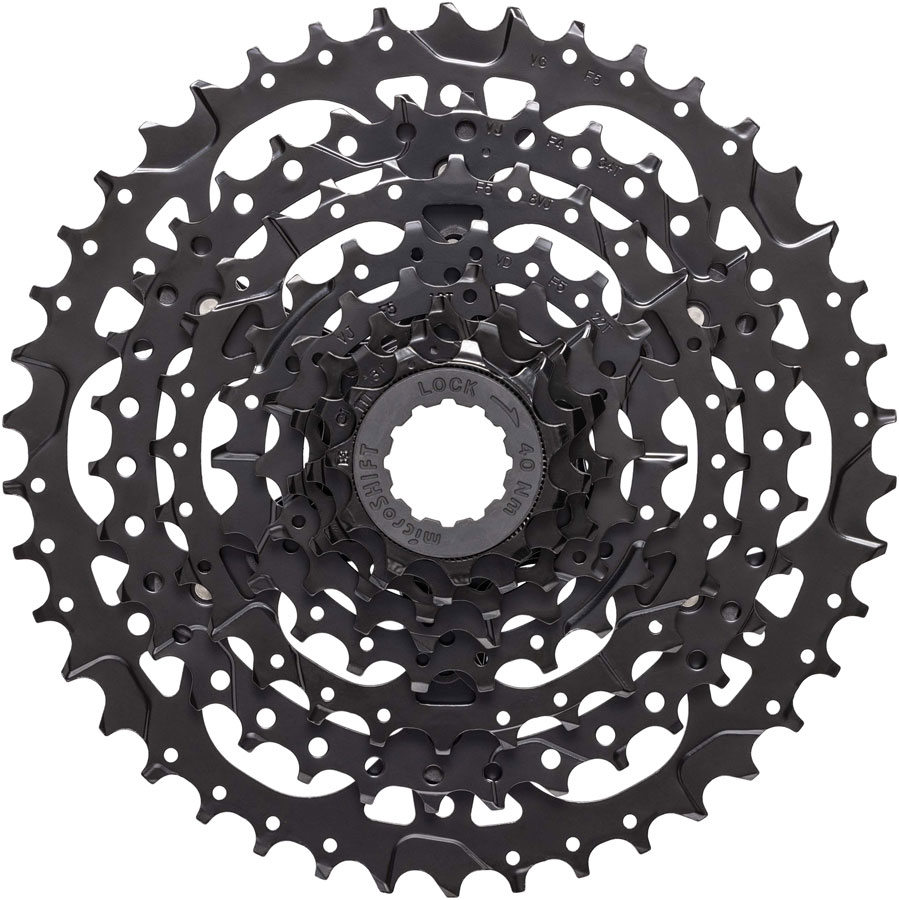 microSHIFT H07 Cassette - 7-Speed 12-40t Standard HG ED Black Finish