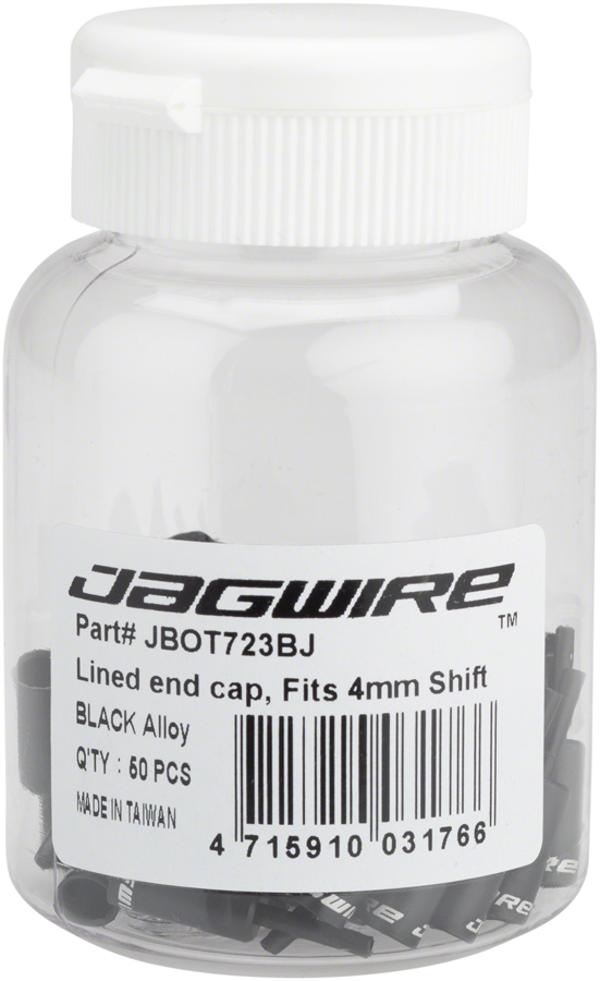 Jagwire Lined End Caps - Bottle of 50 variant 2