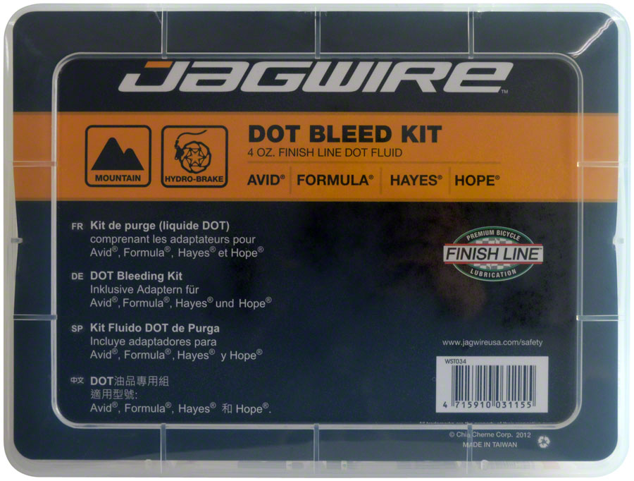 Jagwire Pro DOT Bleed Kit Finish Line DOT 5.1 Fluid - Image 2