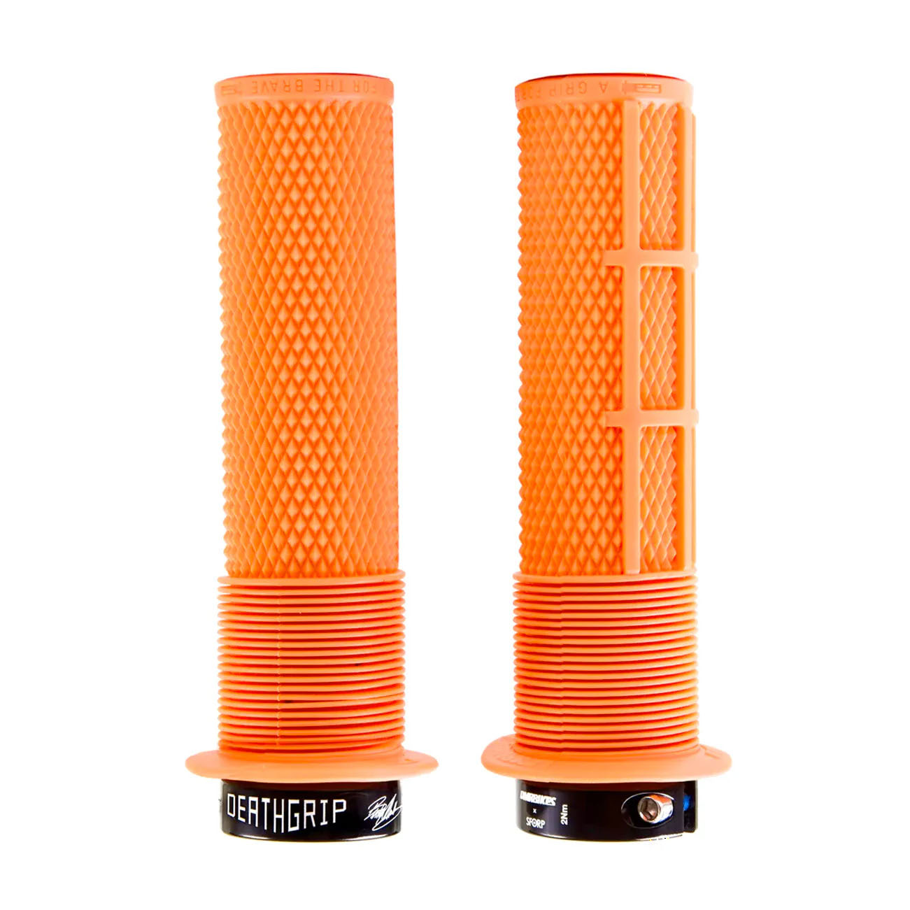 DMR Brendog Flanged DeathGrip Thick - Tango Orange - DMR Brendog Flanged DeathGrip Thick - Tango Orange -