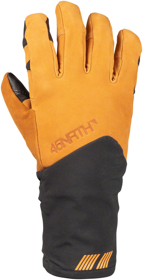 45NRTH 2024 Sturmfist 5 LTR Leather Gloves - Tan/Black, Full Finger variant 2