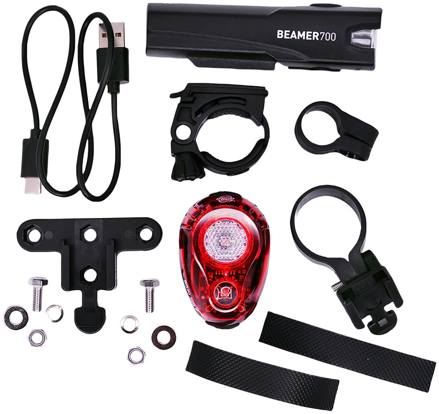 Planet Bike Beamer 700/Rojo 100 Headlight/Taillight Set - Image 2