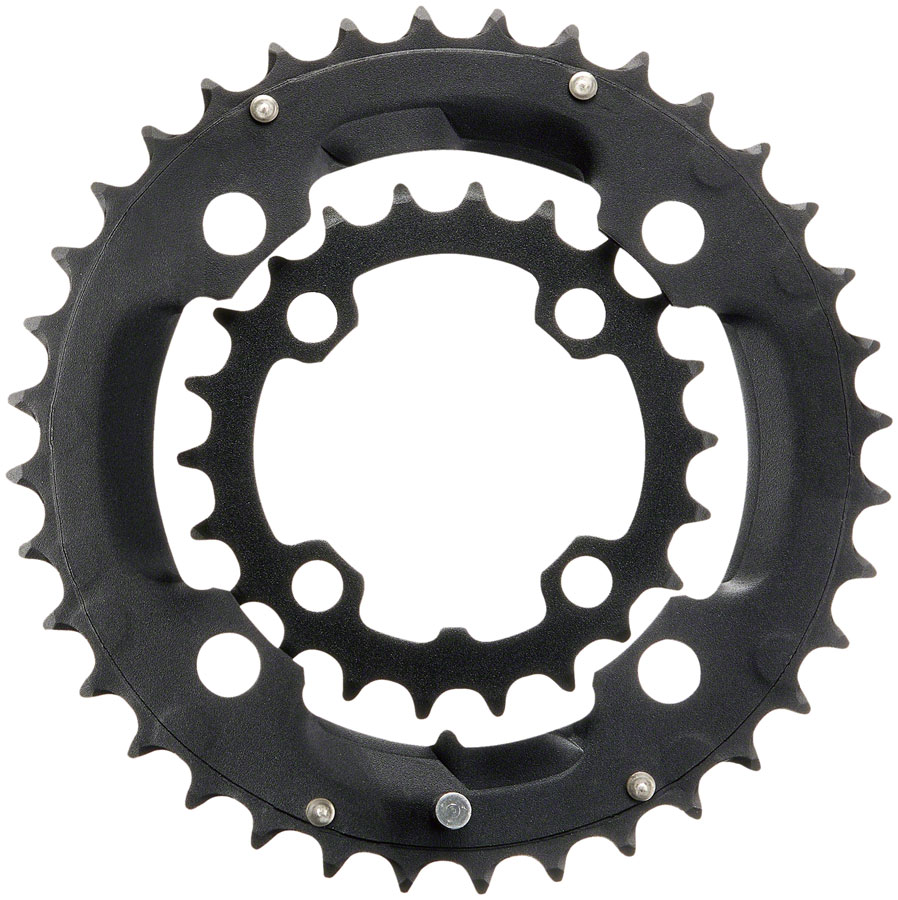 Samox 231AS Chainring Set - 36/22t 104/64 BCD Aluminum Outer Ring/Steel Inner Ring BLK Samox 231AS Chainring Set - 36/22t 104/64 BCD Aluminum Outer Ring/Steel Inner Ring BLK