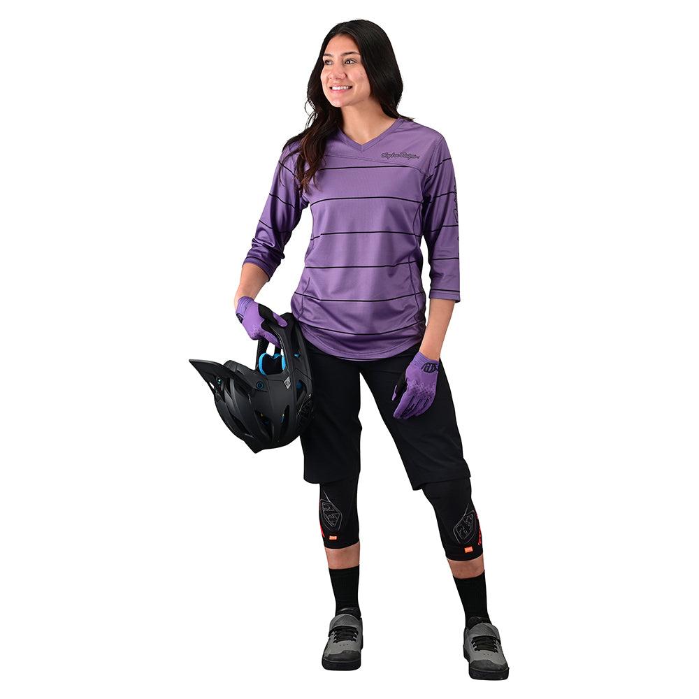 Womens Mischief Jersey Pinstripe Orchid - Image 2
