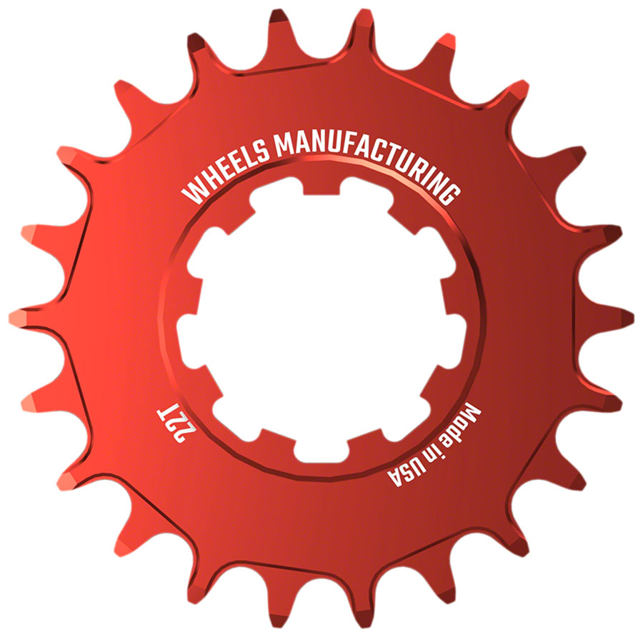 Wheels Manufacturing SOLO-SPEED Cog - 22t Fits SOLO-SPLINE SOLO-XD kits Red