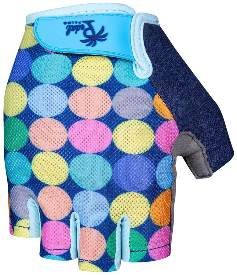Pedal Palms Polka 3 Glove - Multi-Color Short Finger Medium