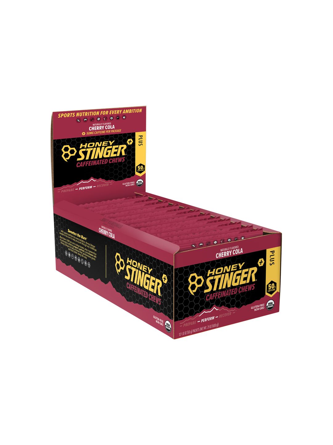 Supplement Honey Stinger Chews Cherry Cola Caffeine 12 Pack