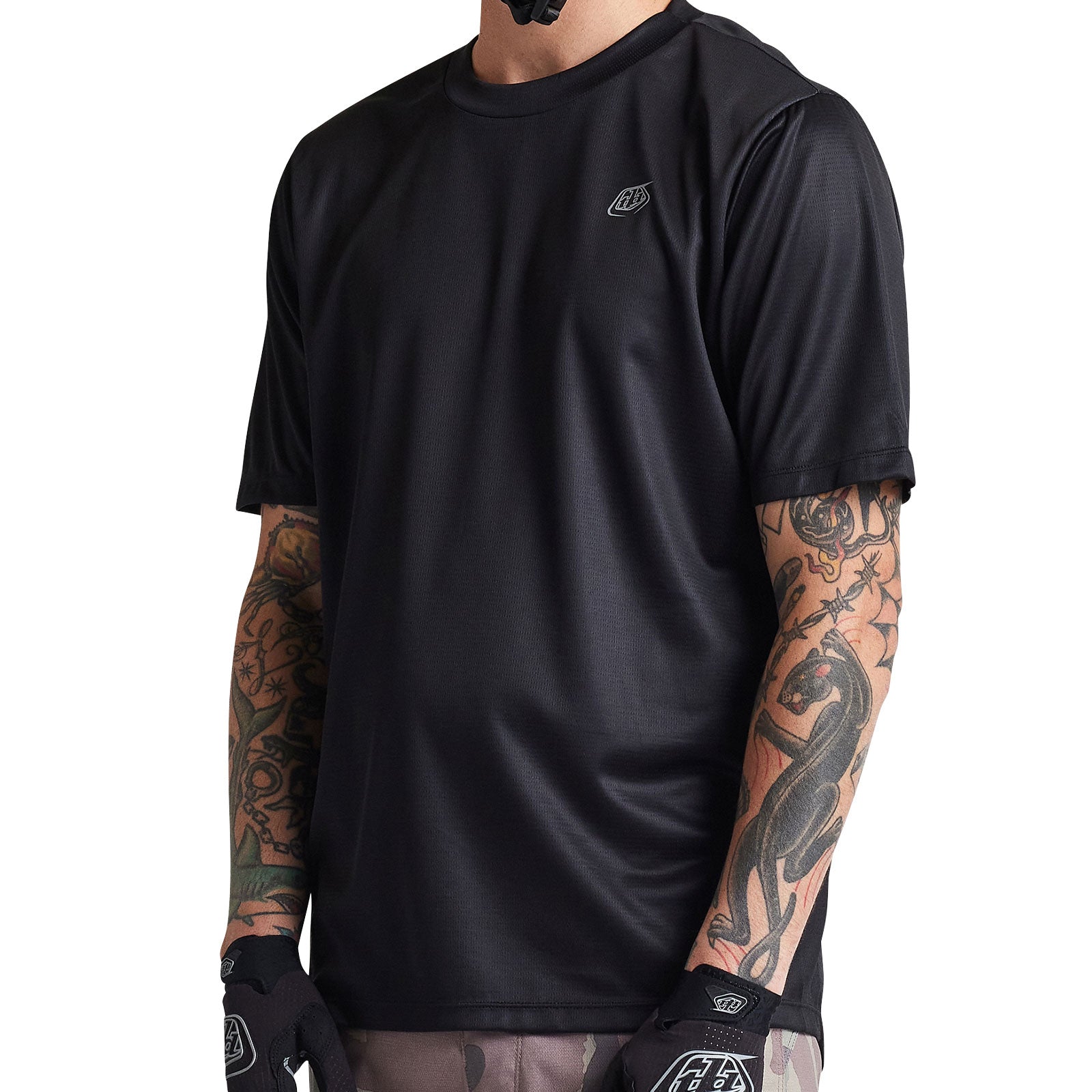 Flowline SS Jersey Solid Black - Image 4