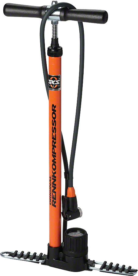 SKS Rennkompressor Floor Pump - Orange SKS Rennkompressor Floor Pump - Orange