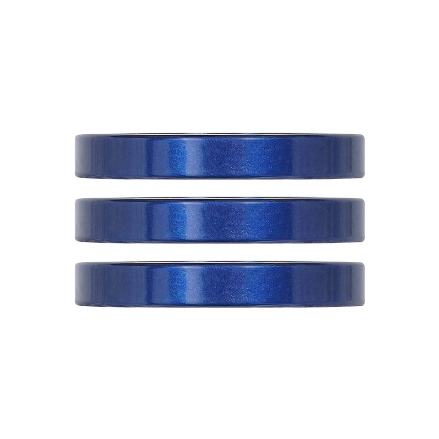 Industry Nine iRiX Headset Spacer 1-1/8'' Height: 5mm Aluminum Blue 3pcs
