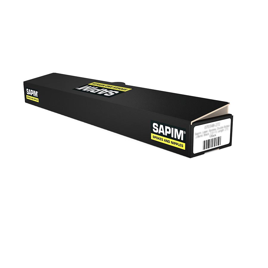 Sapim Race Spokes Double Butted J-Bend Black 2.0/1.8 Length: 252 100pcs