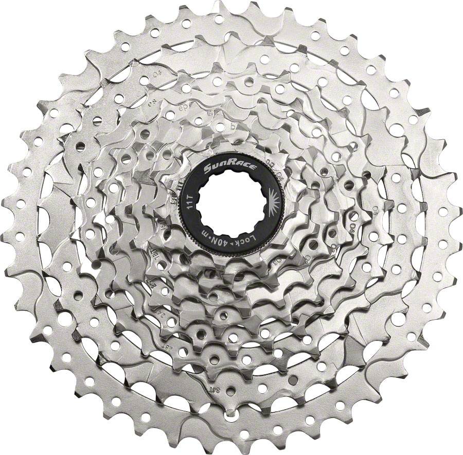 SunRace M9 Cassette - 9 Speed 11-40t Silver SunRace M9 Cassette - 9 Speed 11-40t Silver