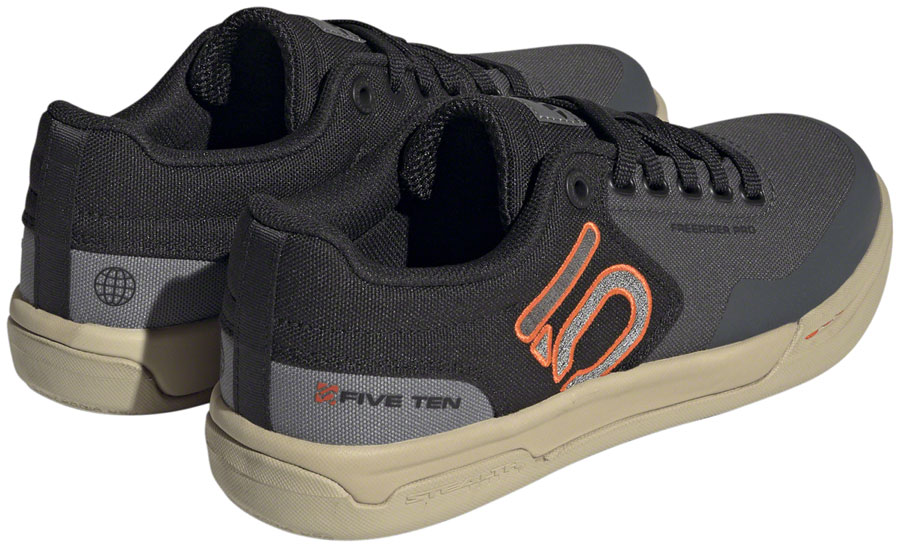 Five Ten Freerider Pro Canvas Flat Shoes - Women's, Gray Six/Gray Four/Impact Orange - Image 2