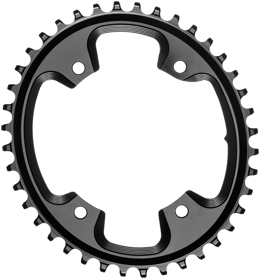 absoluteBLACK 110BCD Asymmetric CX 1X Oval Chainring 38T - Blk absoluteBLACK 110BCD Asymmetric CX 1X Oval Chainring 38T - Blk