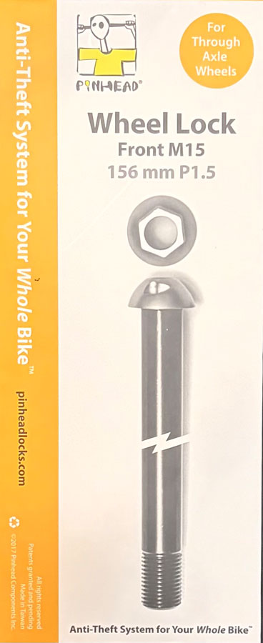 Pinhead Thru-Axle Wheel Lock Front - M15 x 156 x P1.5