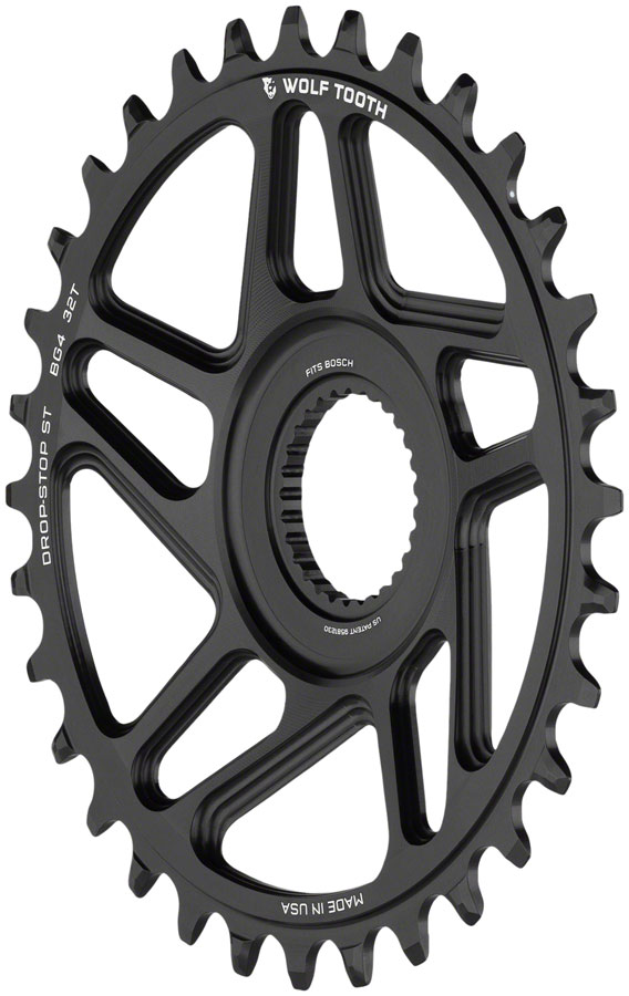 Wolf Tooth Bosch Gen 4 Direct Mount Chainring - Drop-Stop Black - Image 4