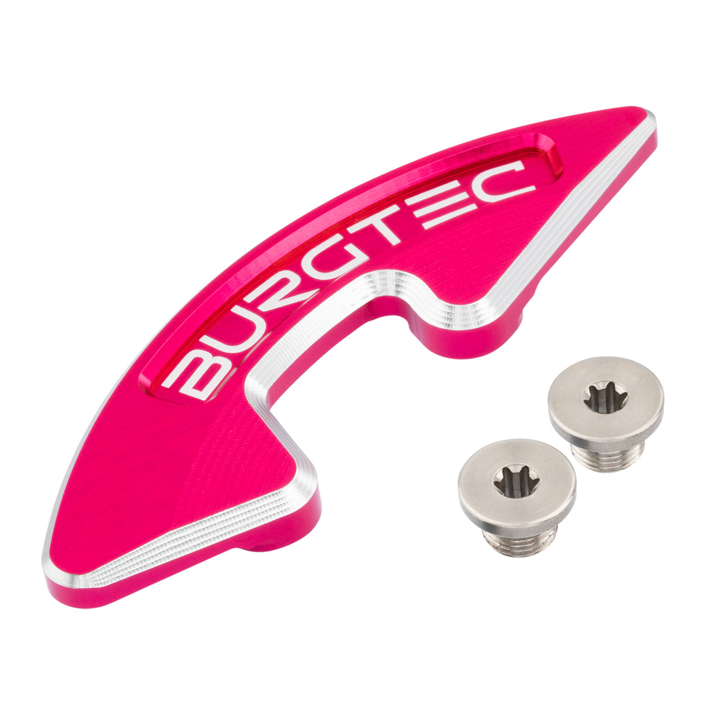 Burgtec Chainring Bash Guard - Single - Toxic Barbie Pink