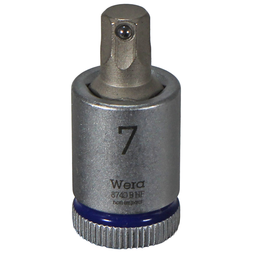 Wera Tool 8740 B HF Zyklop 3/8" Drive Hex Bit Socket 7mm