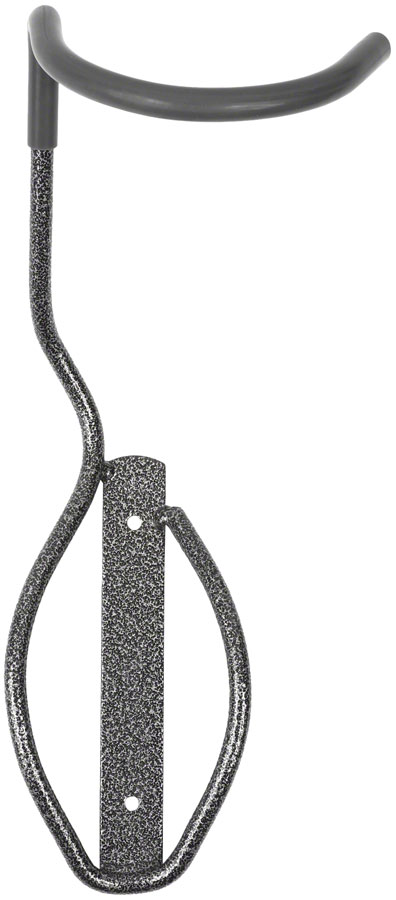 Delta Fat Tire Wall Mount Bike Storage Hook Rear Wheel Tray - 1-Bike Up to 5" Tire - Powdercoat Silver Delta Fat Tire Wall Mount Bike Storage Hook Rear Wheel Tray - 1-Bike Up to 5" Tire - Powdercoat Silver