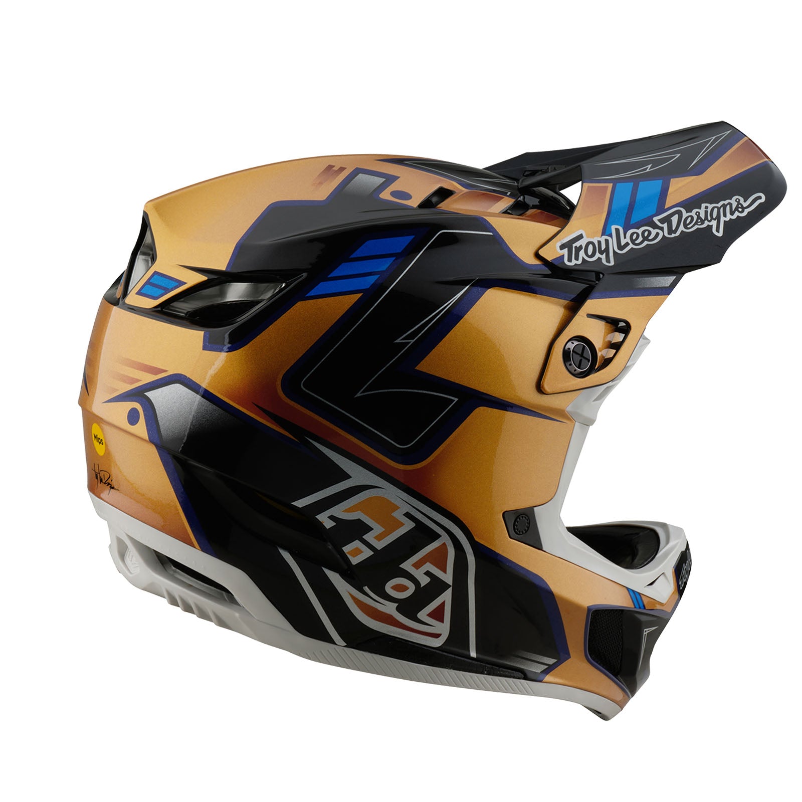 D4 Composite Helmet Royalty Black / Gold - Image 4