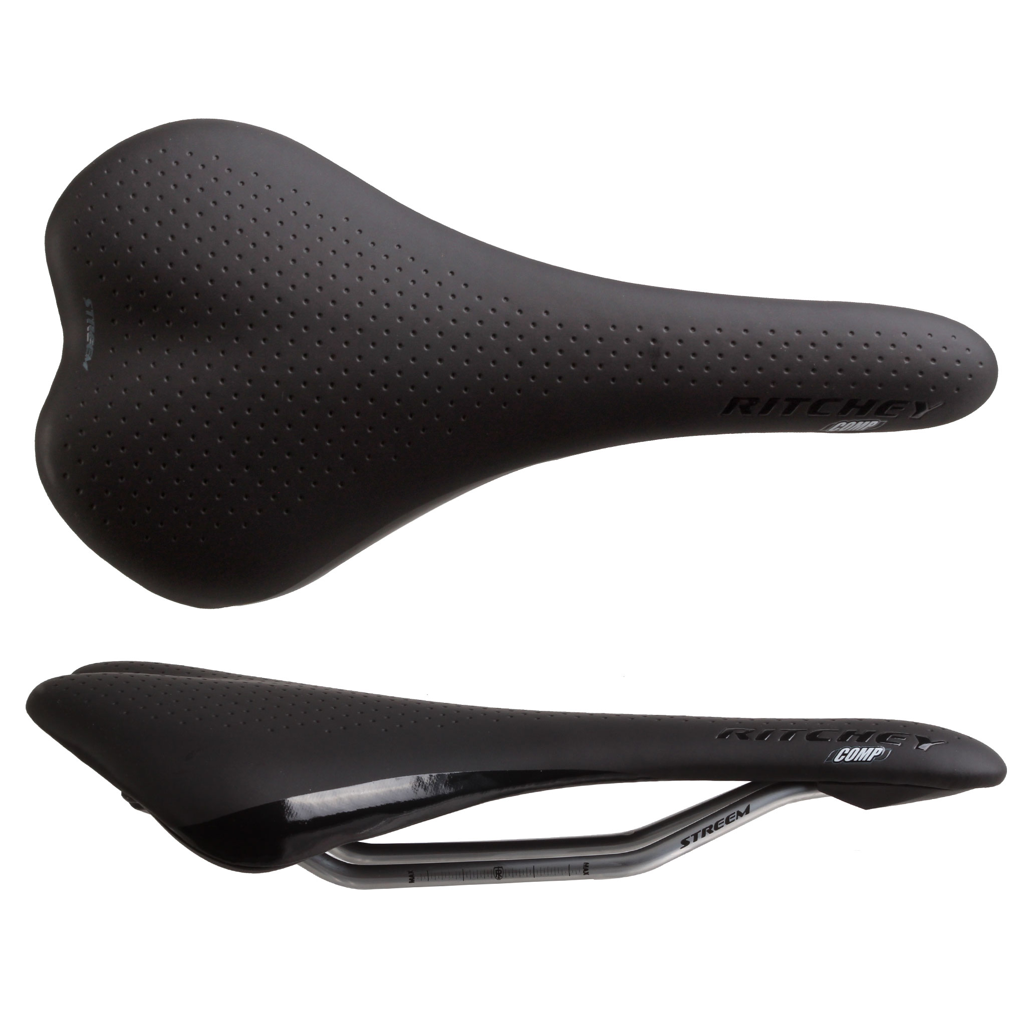 Ritchey Streem Comp Saddle Steel  132mm - Black(NO PKG)