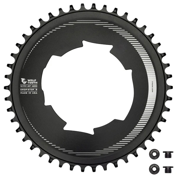 Wolf Tooth Aero 107 BCD Chainring - Optimized SRAM Eagle Flaptop Chains