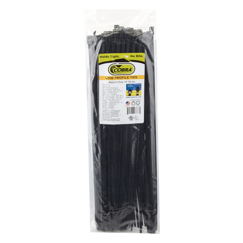 Cobra products Ties FlexRoute Ties 14` Black 100 pack