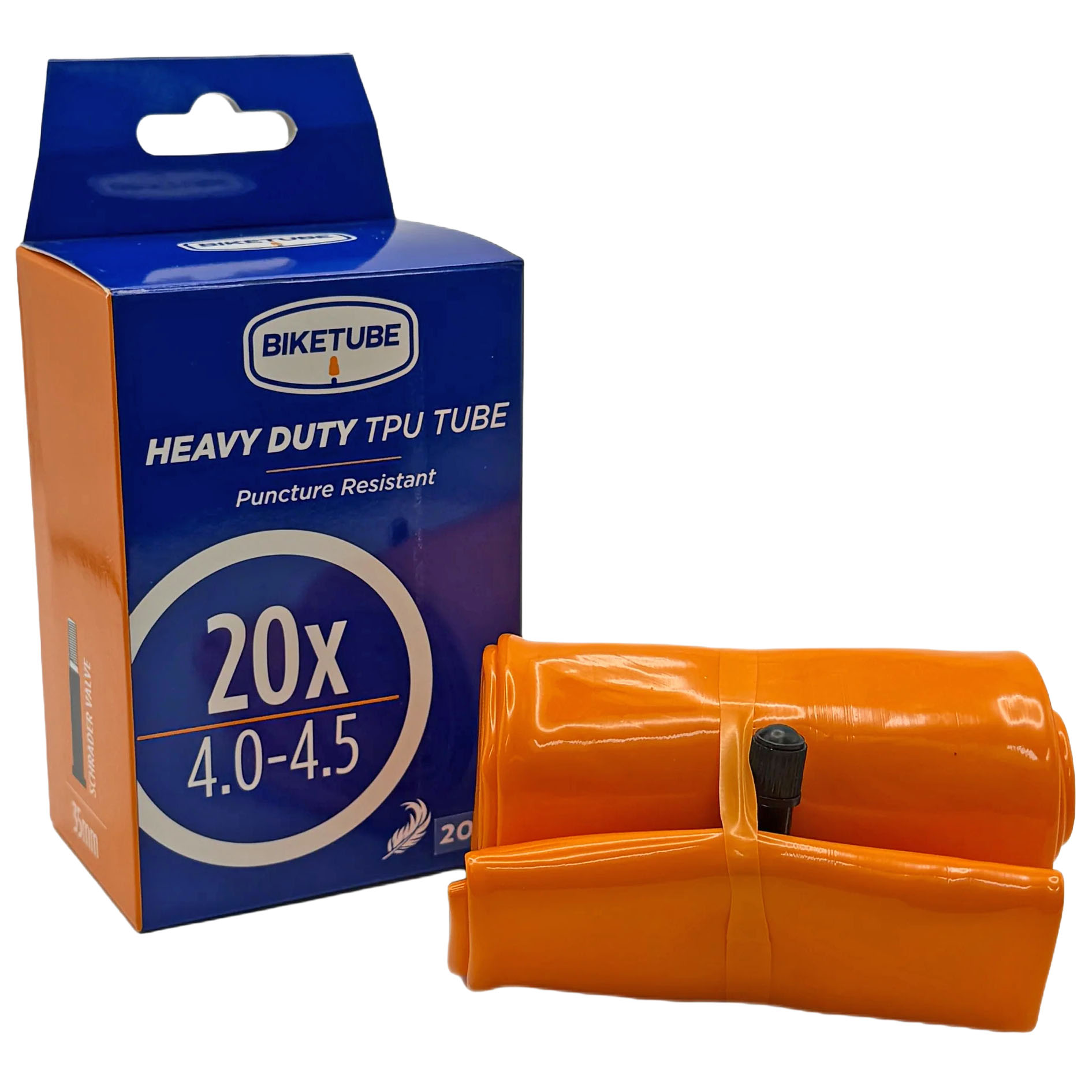 BikeTube Heavy Duty EBike Tube 20x4.0-4.5" SV 35mm