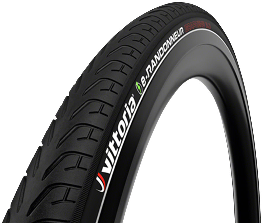 Vittoria e-Randonneur Tire - 700c Clincher Wire, Black/Reflective G2.0 variant 2