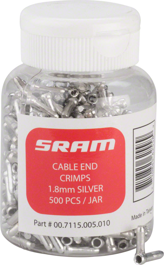 SRAM Cable End Crimps - 500-Count Jar variant 2