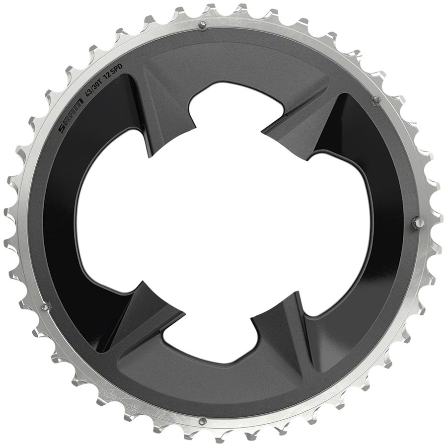 SRAM Rival 2x12-Speed Outer Chainring - 48t 107 BCD BLK For use 35t Inner - Image 5