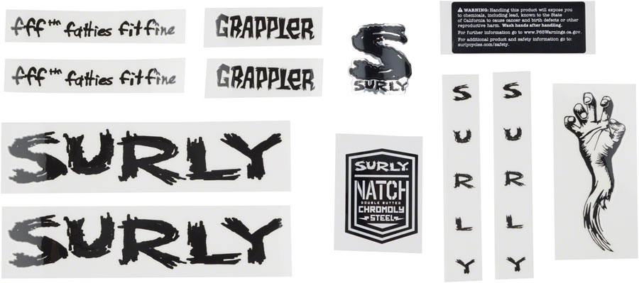 Surly Grappler Decal Set