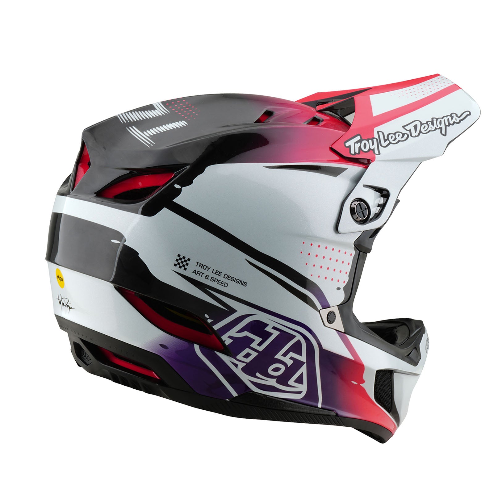 D4 Carbon Helmet Drip White - Image 4