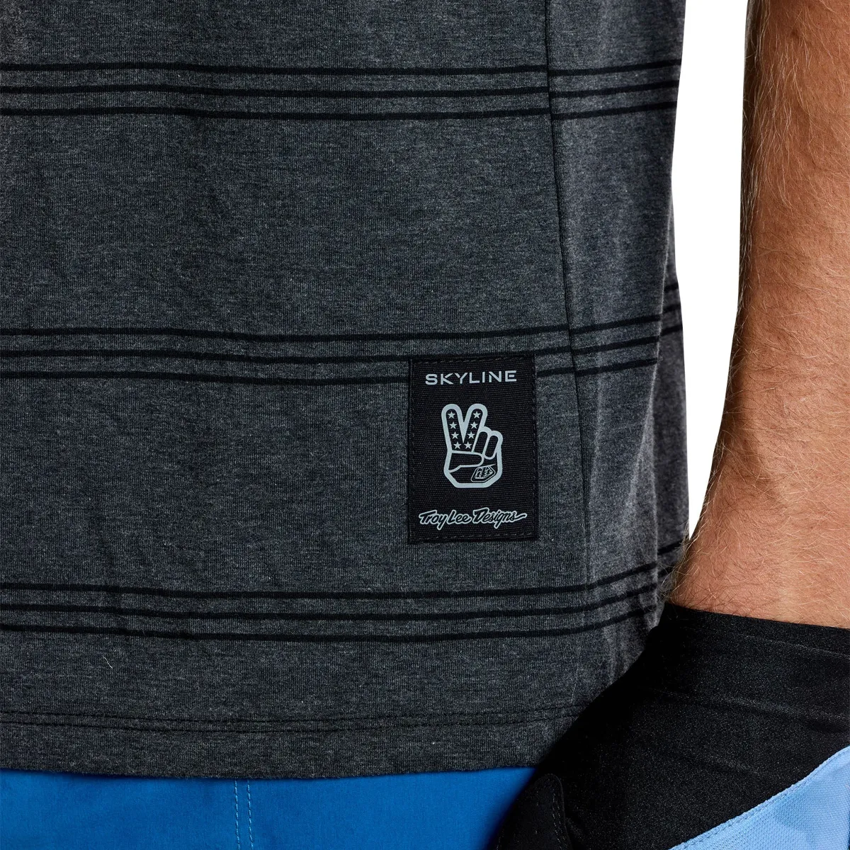 Skyline Short Sleeve Ride Tee Washed Out Dark Cloud - Image 10