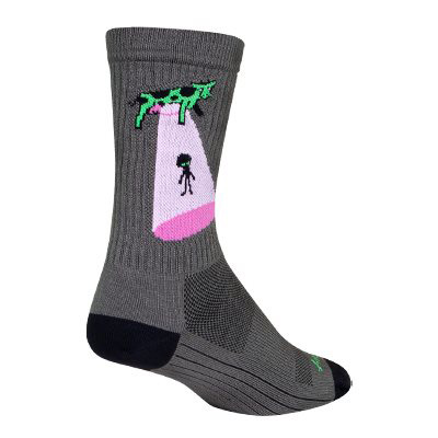 Sockguy Crew Cowspiracy 6" Socks 9-11 Grey