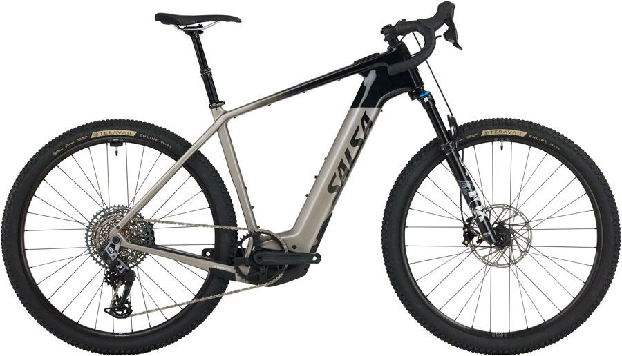 Salsa Tributary C Rival GX AXS Transmission SUS Ebike - 29", Carbon, Charcoal/Black