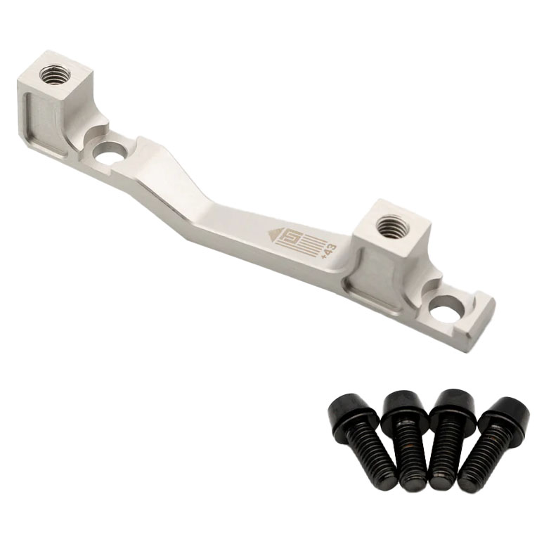 Freedom Coast Post Mount Brake Adapter 160/180mm+43 Silver