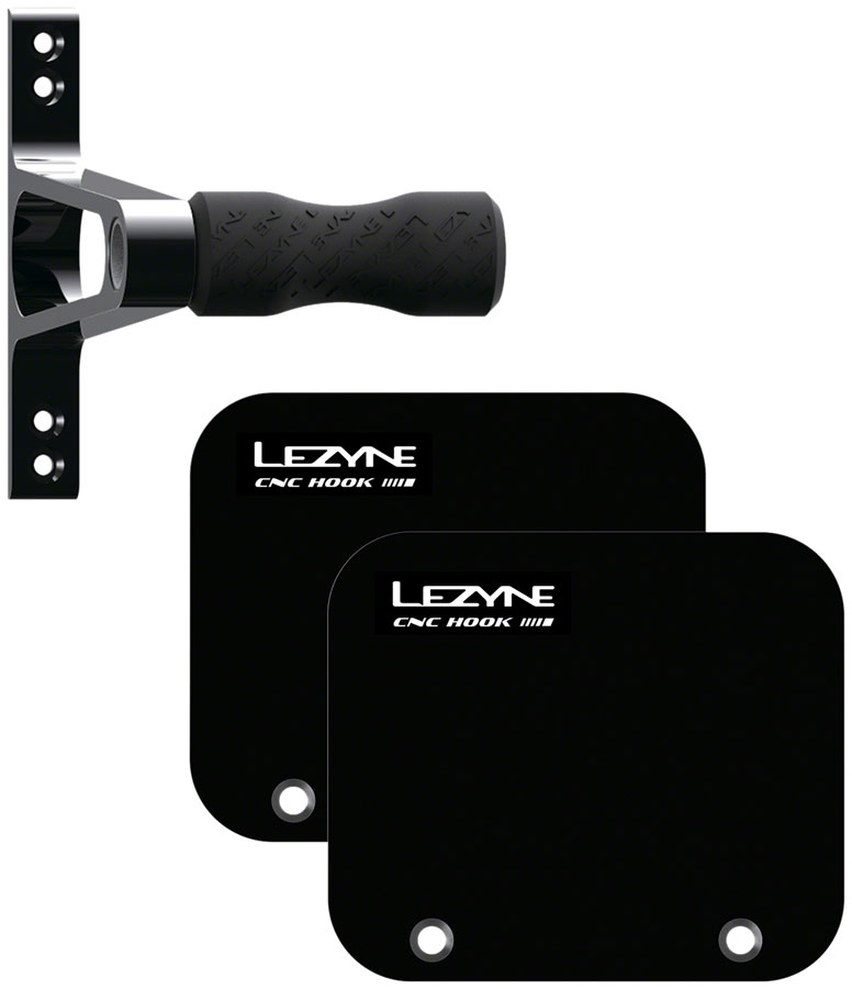 Lezyne CNC Wheel Bike Storage Hook - Alloy Black