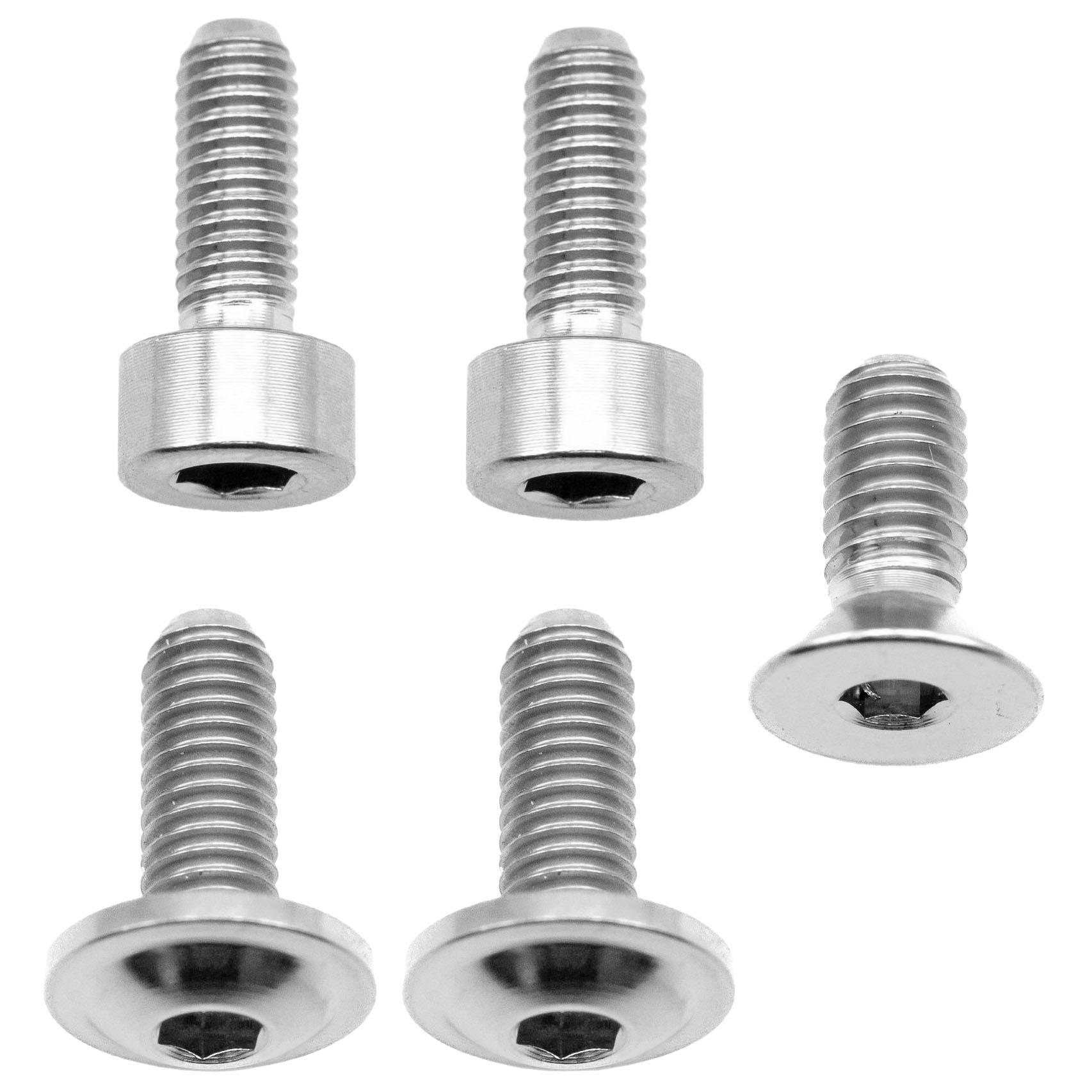 Better Bolts Fox 36 Fork Ti Bolt Kit 2016-2020 Fit4 Silver 5/Ct