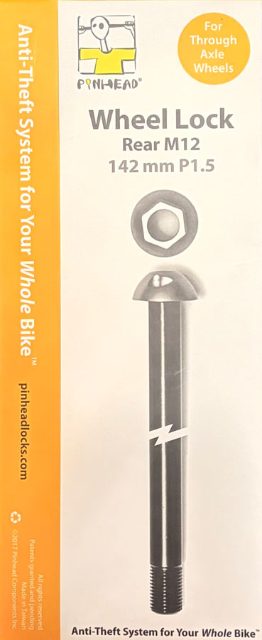 Pinhead Thru-Axle Wheel Lock Rear - M12 x 142 x P1.5