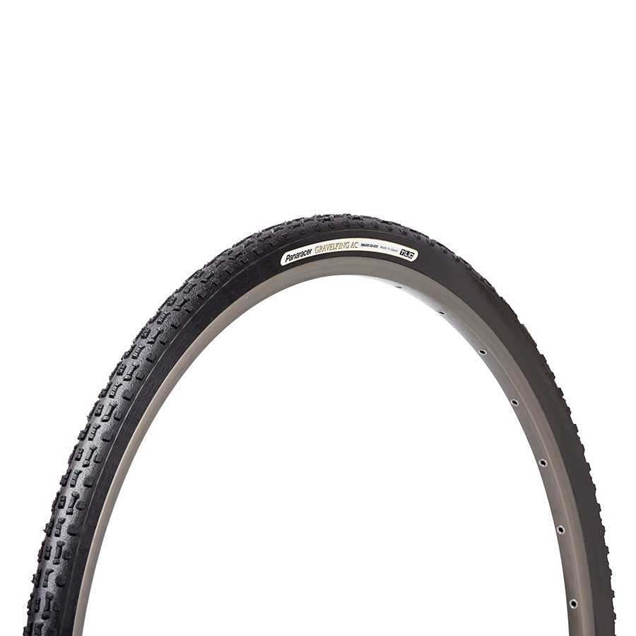 Panaracer GravelKing AC Tire 700x35C Folding Tubeless Ready ZSG Natural Anti-Flat Casing Black