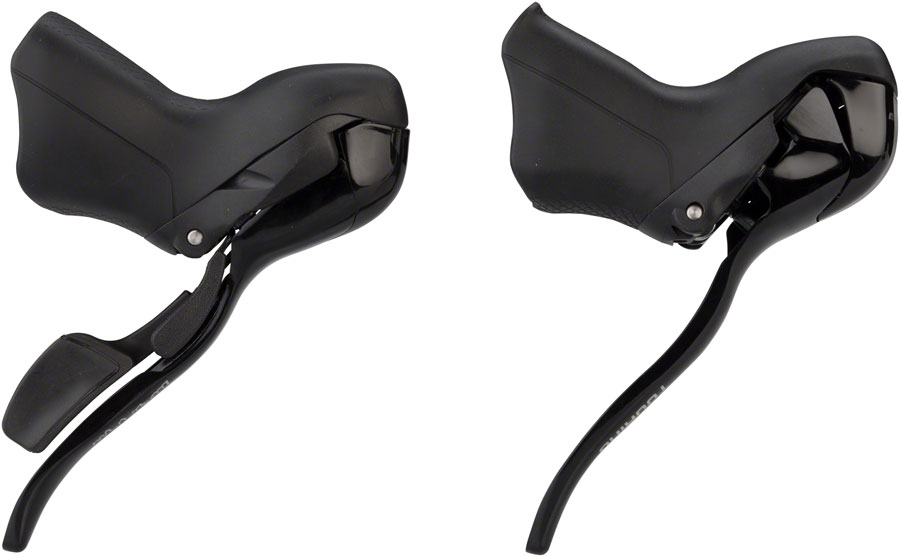 microSHIFT Internal Gear Drop Bar Shifter Set - Black - Image 5